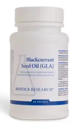 De Online Drogist Biotics blackcurrant seed oil (gla) softgels 60cp aanbieding