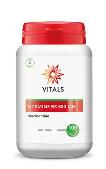 De Online Drogist Vitals vitamine b3 500mg capsules 100cp aanbieding