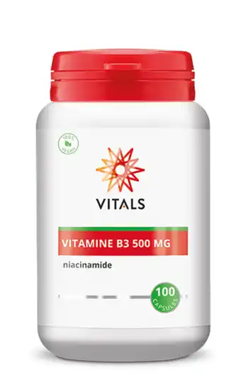 De Online Drogist Vitals vitamine b3 500mg capsules 100cp aanbieding
