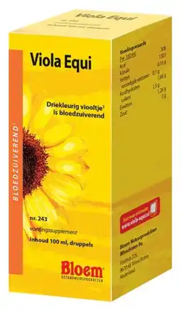 De Online Drogist Bloem viola equi druppels 100ml aanbieding