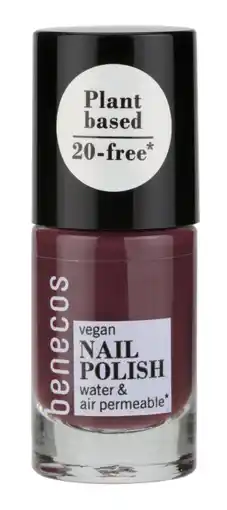 De Online Drogist Benecos nagellak 20-free - sweet plum 5ml aanbieding