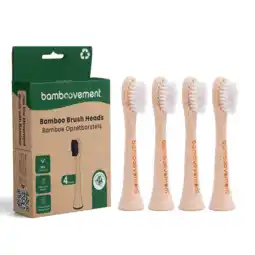 De Online Drogist The bamboovement bamboe opzetborstel - past op elektrische tandenborstels met sonische technologie 4st aanbieding