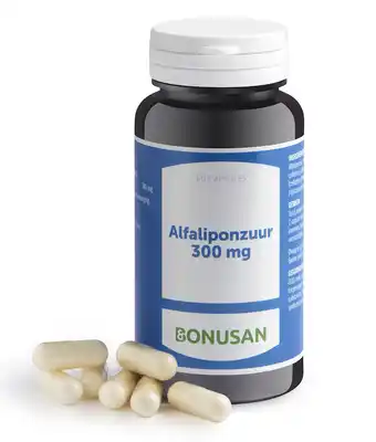 De Online Drogist Bonusan alfaliponzuur 300mg capsules 60cp aanbieding