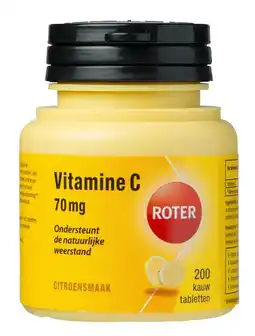 De Online Drogist Roter vitamine c tabletten citroensmaak 200st aanbieding