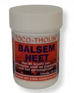 De Online Drogist Toco tholin balsem heet 35ml aanbieding