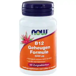 De Online Drogist Now b12 geheugen formule 5000mcg tabletten 60st aanbieding