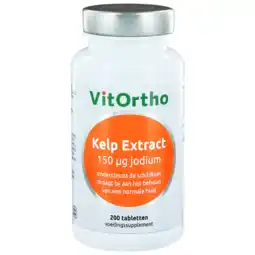 De Online Drogist Vitortho kelp extract (150mcg jodium) tabletten 200tb aanbieding