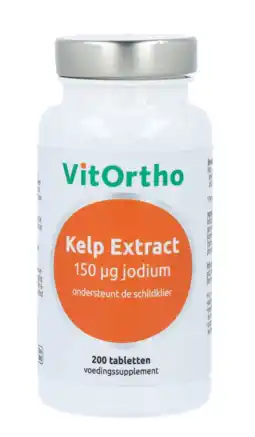 De Online Drogist Vitortho kelp extract (150mcg jodium) tabletten 200tb aanbieding