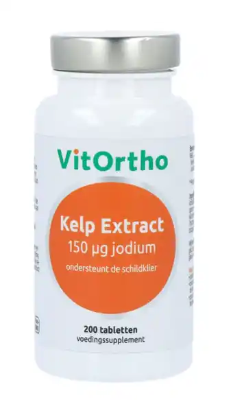 De Online Drogist Vitortho kelp extract (150mcg jodium) tabletten 200tb aanbieding