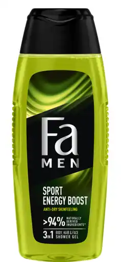 De Online Drogist Fa men sport energy boost showergel 250ml aanbieding