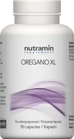 De Online Drogist Nutramin oregano xl capsules 90cp aanbieding