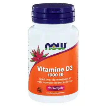 De Online Drogist Now vitamine d3 1000ie softgels 90st aanbieding