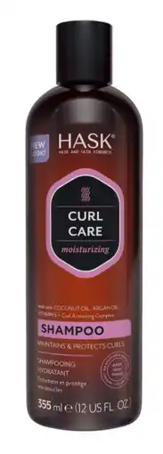 De Online Drogist Hask curl care moisturizing shampoo 355ml aanbieding