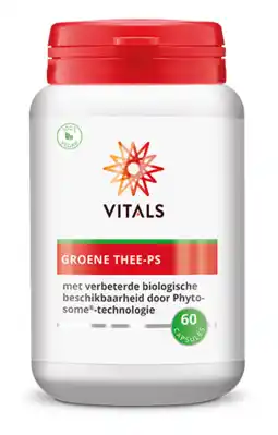 De Online Drogist Vitals groene thee-ps capsules 60cp aanbieding