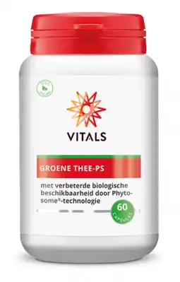 De Online Drogist Vitals groene thee-ps capsules 60cp aanbieding