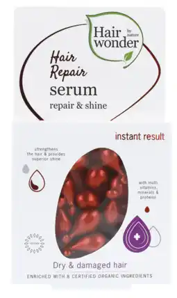 De Online Drogist Hairwonder hair repair serum capsules 14cp aanbieding