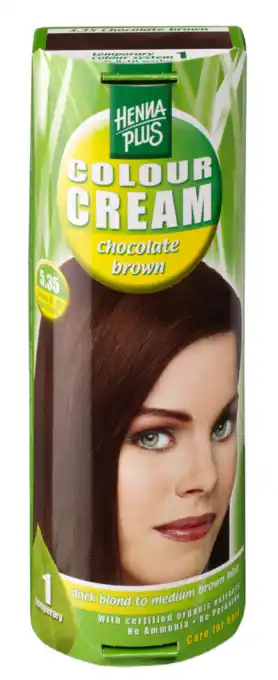 De Online Drogist Hennaplus colour cream 5.35 chocolate brown 60ml aanbieding