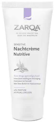 De Online Drogist Zarqa nachtcrème nutritive sensitive 50ml aanbieding