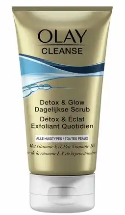 De Online Drogist Olay cleanse scrub detox & glow dagelijkse scrub 150ml aanbieding