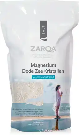 De Online Drogist Zarqa magnesium dode zee kristallen 1kg aanbieding