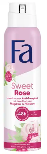 De Online Drogist Fa sweet rose deospray 150ml aanbieding
