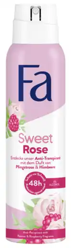 De Online Drogist Fa sweet rose deospray 150ml aanbieding