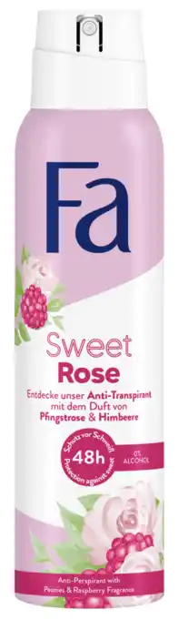 De Online Drogist Fa sweet rose deospray 150ml aanbieding