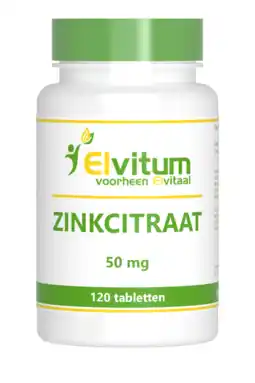 De Online Drogist Elvitum zink citraat 50mg tabletten 120tb aanbieding