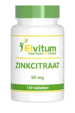 De Online Drogist Elvitum zink citraat 50mg tabletten 120tb aanbieding