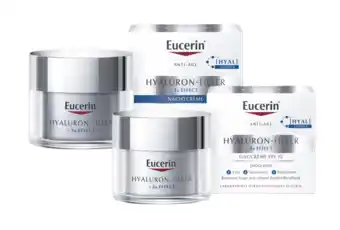 De Online Drogist Eucerin hyaluron-filler huidverzorgingsset - dagcrème spf15 en nachtcrème - 2 stuks aanbieding