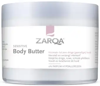 De Online Drogist Zarqa body butter sensitive 250ml aanbieding