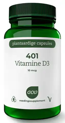 De Online Drogist Aov 401 vitamine d3 10 mcg vegacaps 60vcp aanbieding