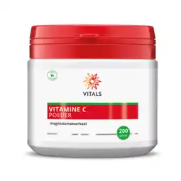 De Online Drogist Vitals vitamine c poeder magnesiumascorbaat 200gr aanbieding