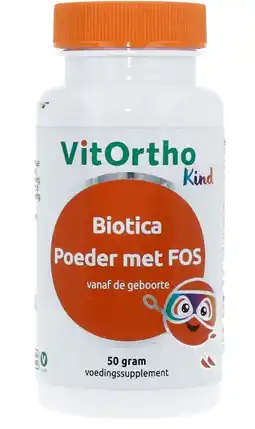 De Online Drogist Vitortho kind biotica poeder met fos 50gr aanbieding