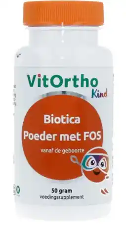 De Online Drogist Vitortho kind biotica poeder met fos 50gr aanbieding