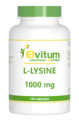 De Online Drogist Elvitum l-lysine 1000mg tabletten 100tb aanbieding