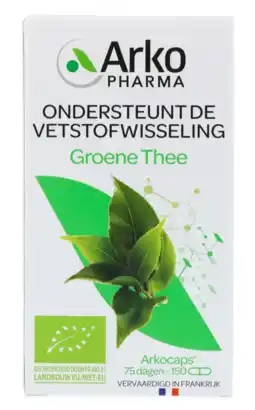 De Online Drogist Arkocaps groene thee capsules 150cp aanbieding