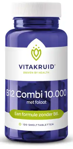 De Online Drogist Vitakruid b12 combi 10.000 met folaat smelttabletten 120tb aanbieding