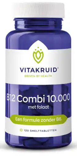 De Online Drogist Vitakruid b12 combi 10.000 met folaat smelttabletten 120tb aanbieding