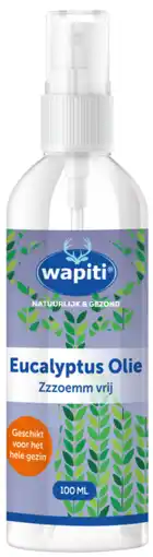 De Online Drogist Wapiti eucalyptus olie 100ml aanbieding