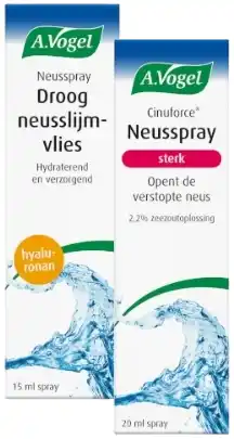 De Online Drogist A.vogel cinuforce neusspray extra sterk + neusspray droog neusslijmvlies & korstjes combiverpakking 2st aanbieding