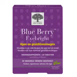 De Online Drogist New nordic blue berry eyebright tabletten 60tb aanbieding