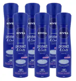 De Online Drogist Nivea protect & care deodorant spray voordeelverpakking 6x150ml aanbieding