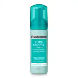 De Online Drogist Biodermal pure balance skin exfoliërende reinigingsmousse 150ml aanbieding