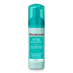 De Online Drogist Biodermal pure balance skin exfoliërende reinigingsmousse 150ml aanbieding