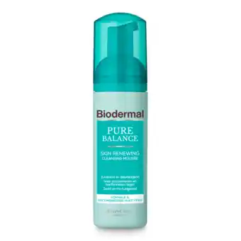 De Online Drogist Biodermal pure balance skin exfoliërende reinigingsmousse 150ml aanbieding