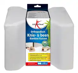 De Online Drogist Lucovitaal orthopedisch knie & been bamboe kussen 1st aanbieding