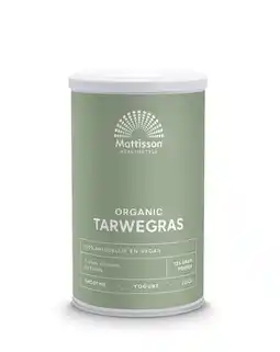 De Online Drogist Mattisson healthstyle biologische tarwegras poeder 125gr aanbieding