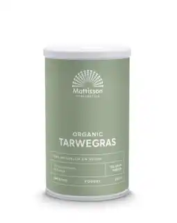 De Online Drogist Mattisson healthstyle biologische tarwegras poeder 125gr aanbieding