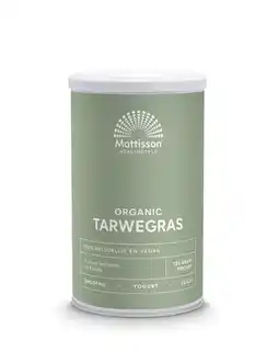 De Online Drogist Mattisson healthstyle biologische tarwegras poeder 125gr aanbieding